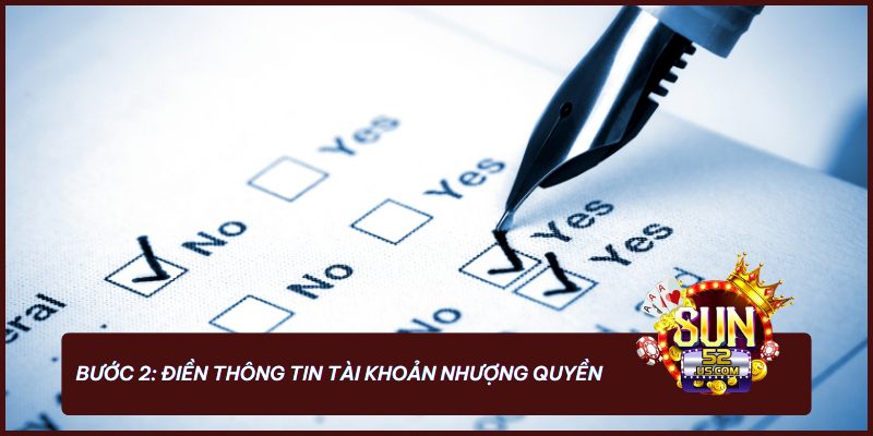 Tạo tên tài khoản nhượng quyền dễ nhớ, hợp lệ