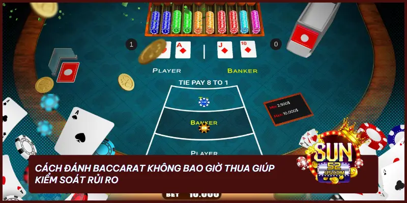 Cách đánh Baccarat không bao giờ thua giúp kiểm soát rủi ro