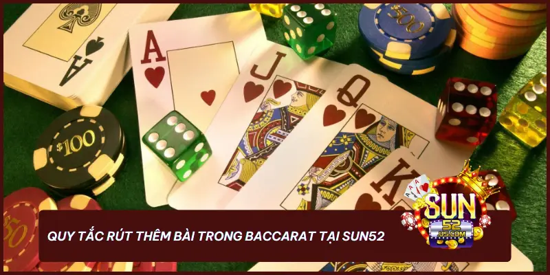 Quy tắc rút thêm bài trong Baccarat tại SUN52