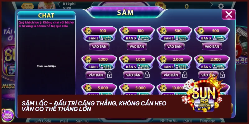 Sâm Lốc - đấu trí căng thẳng, không cần Heo vẫn có thể thắng lớn